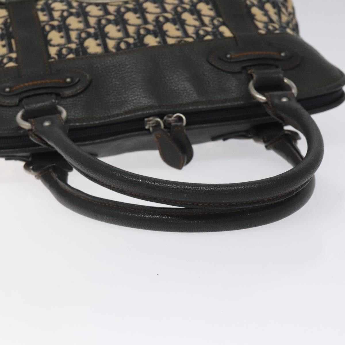 Dior Trotter Navy Canvas Handbag (Pre-Owned) Size ONE SIZE - 5 Thumbnail