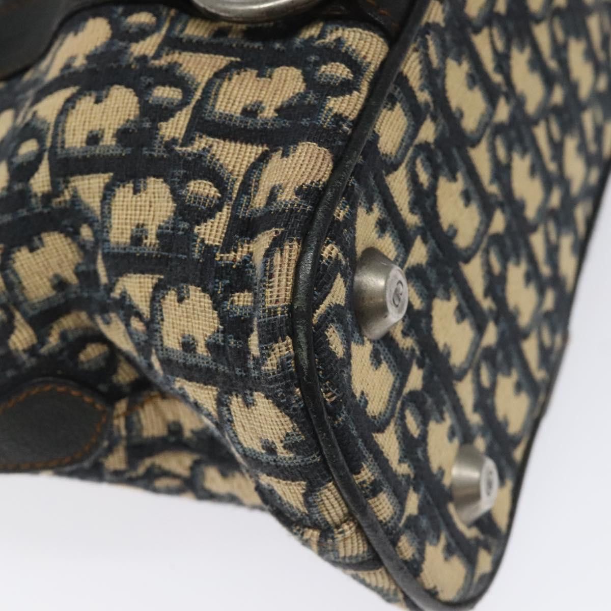 Dior Trotter Navy Canvas Handbag (Pre-Owned) Size ONE SIZE - 10 Thumbnail