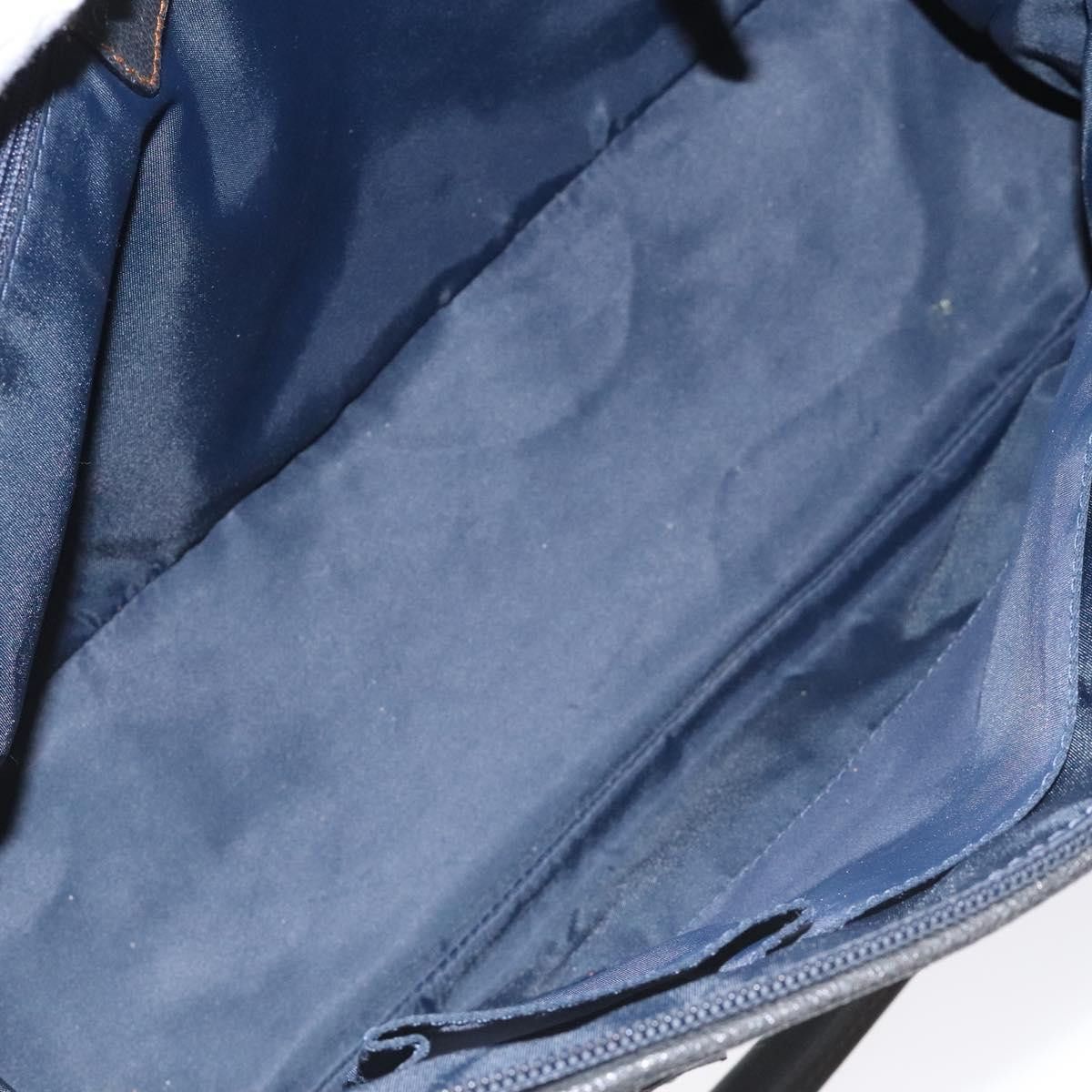 Dior Trotter Navy Canvas Handbag (Pre-Owned) Size ONE SIZE - 13 Thumbnail