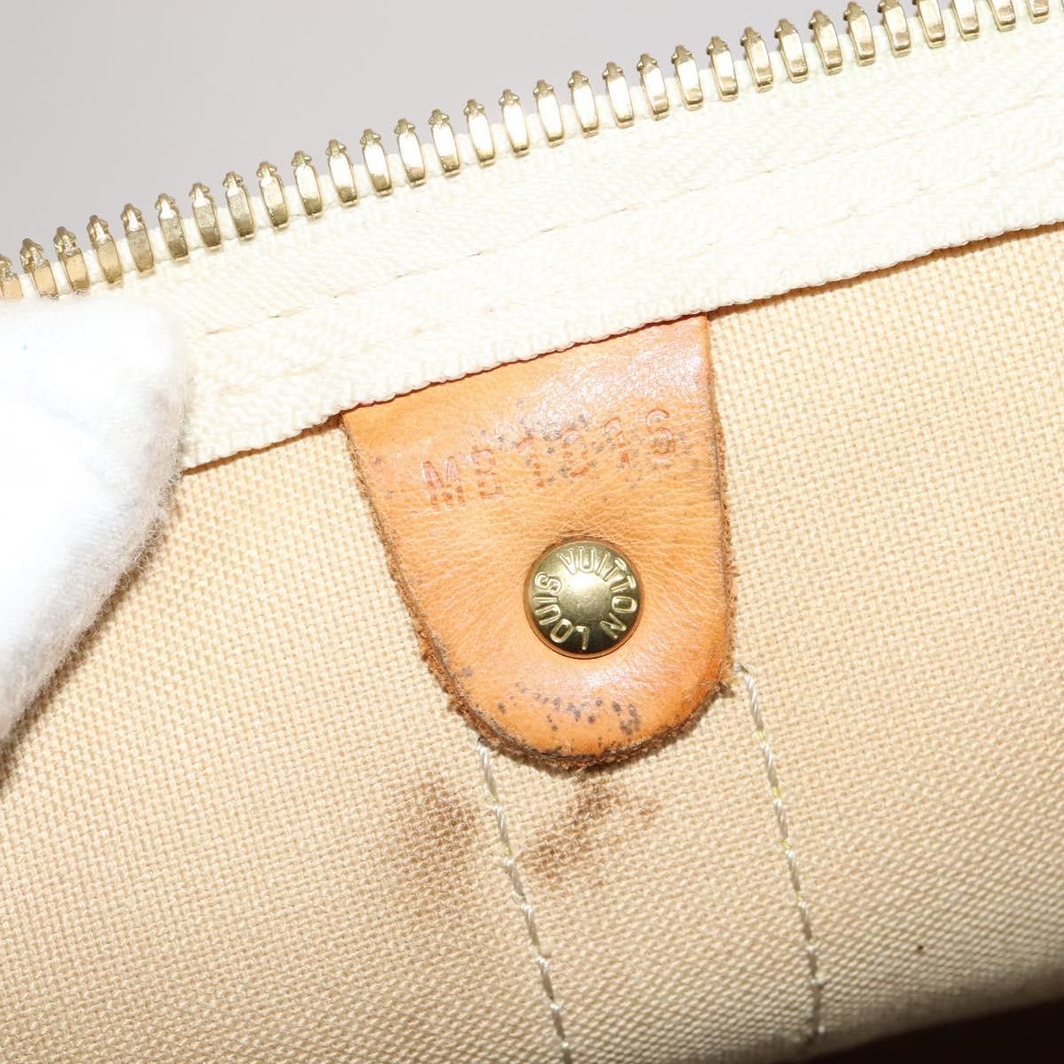 Louis Vuitton Keepall Bandouliere 55 White Canvas Travel Bag (Pre-Owned) Size ONE SIZE - 14 Thumbnail
