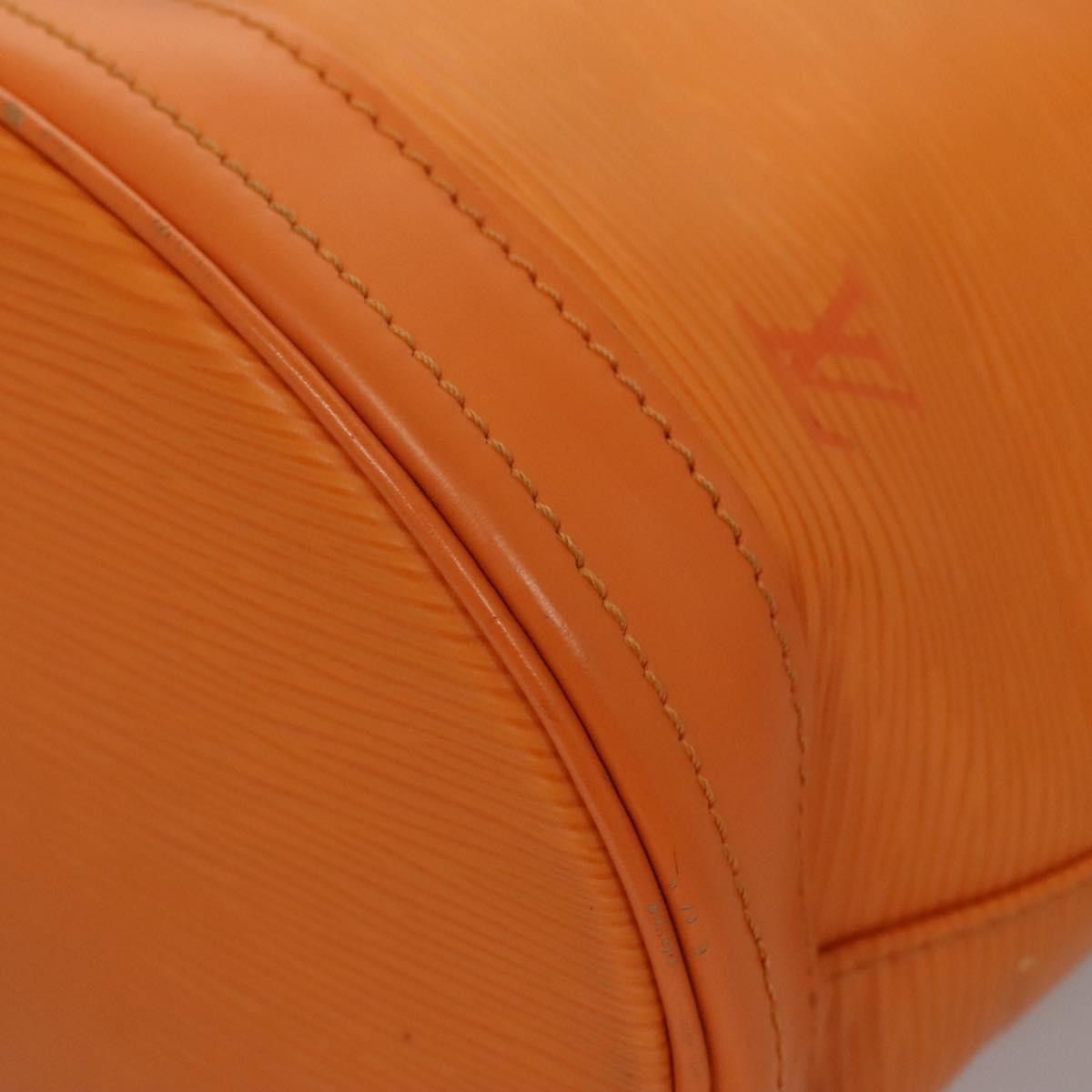 Louis Vuitton Bucket Pm Orange Leather Shoulder Bag (Pre-Owned) Size ONE SIZE - 9 Thumbnail