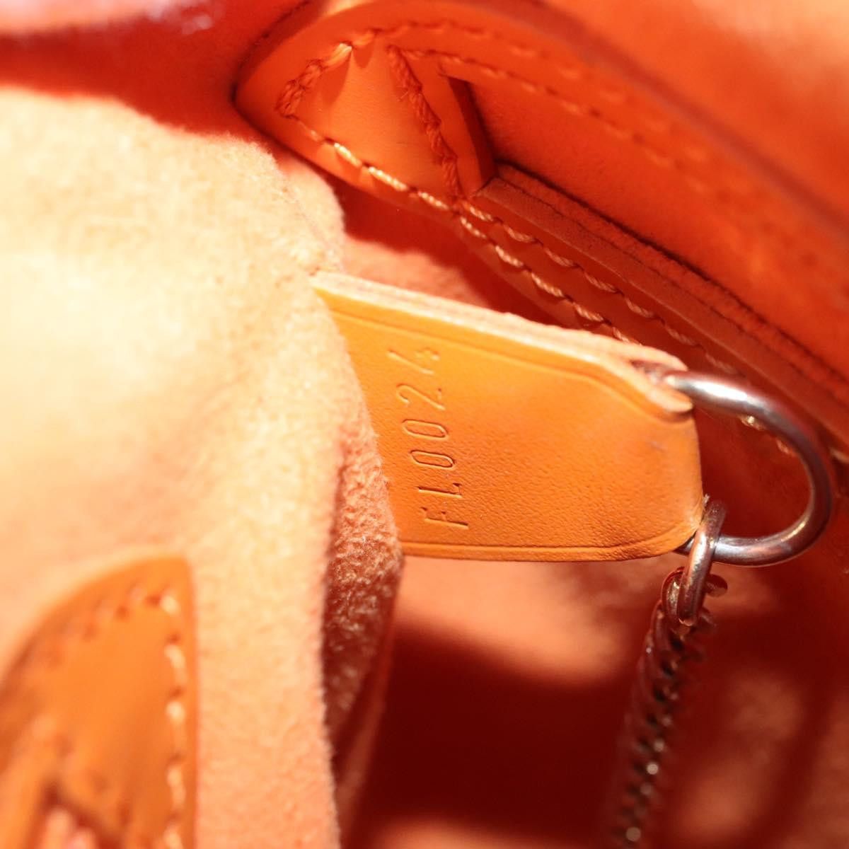 Louis Vuitton Bucket Pm Orange Leather Shoulder Bag (Pre-Owned) Size ONE SIZE - 14 Thumbnail