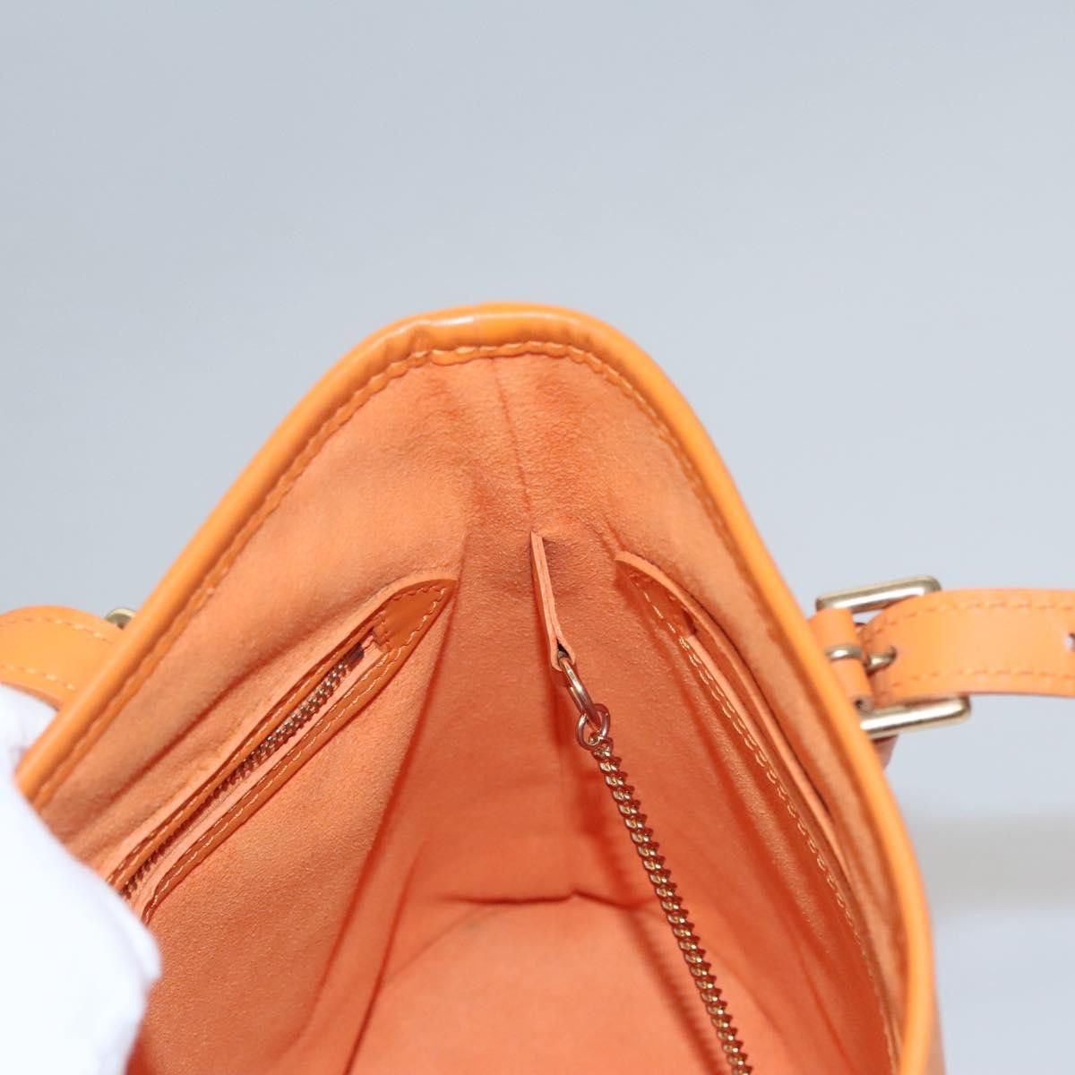 Louis Vuitton Bucket Pm Orange Leather Shoulder Bag (Pre-Owned) Size ONE SIZE - 17 Thumbnail
