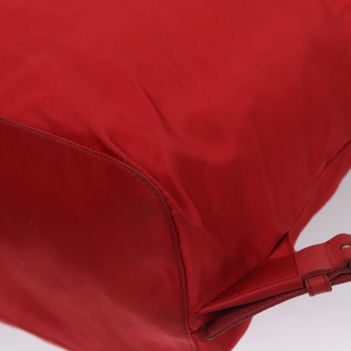 Re-Nylon Red Synthetic Backpack Bag (Pre-Owned)