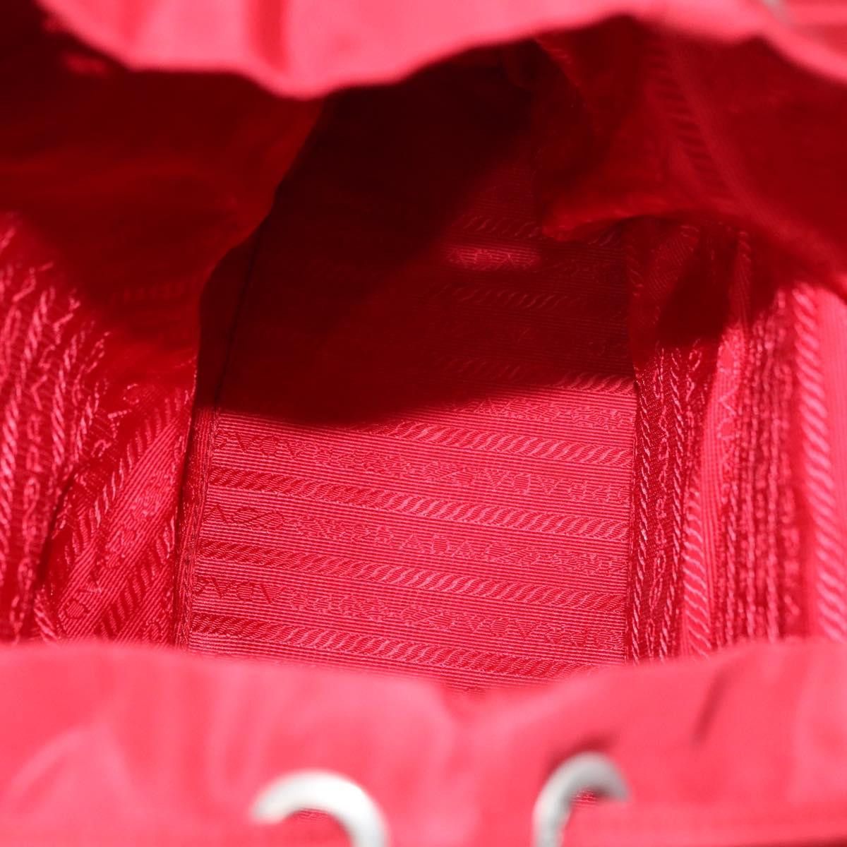 Re-Nylon Red Synthetic Backpack Bag (Pre-Owned)