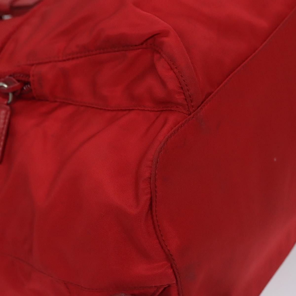 Re-Nylon Red Synthetic Backpack Bag (Pre-Owned)