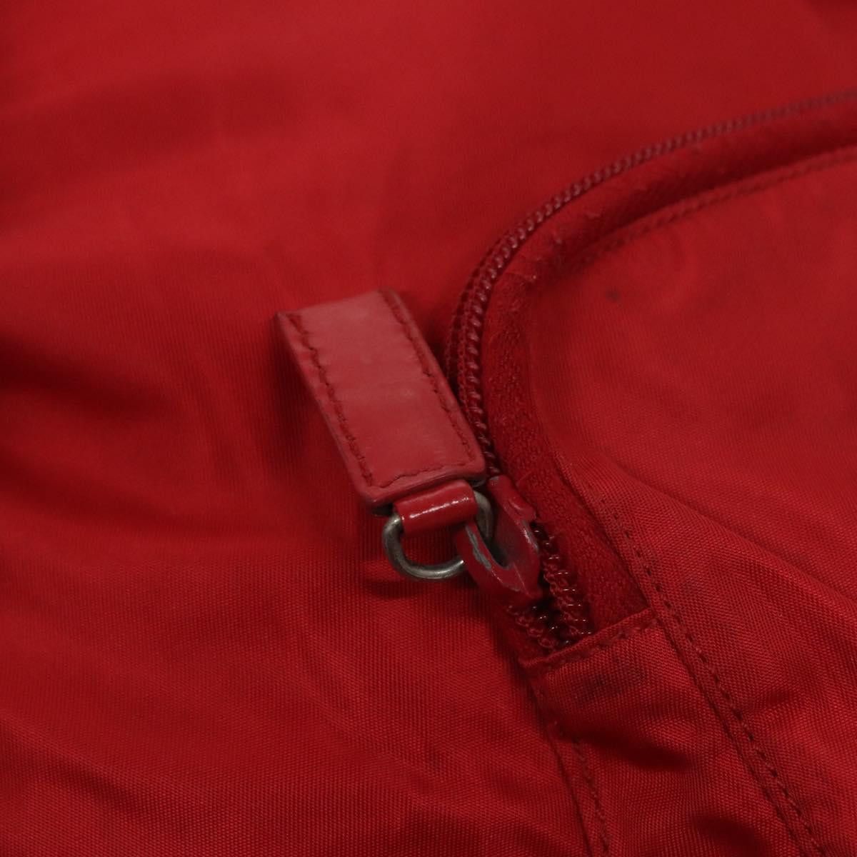 Re-Nylon Red Synthetic Backpack Bag (Pre-Owned)