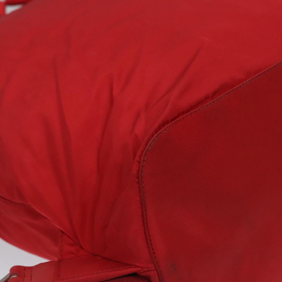 Re-Nylon Red Synthetic Backpack Bag (Pre-Owned)