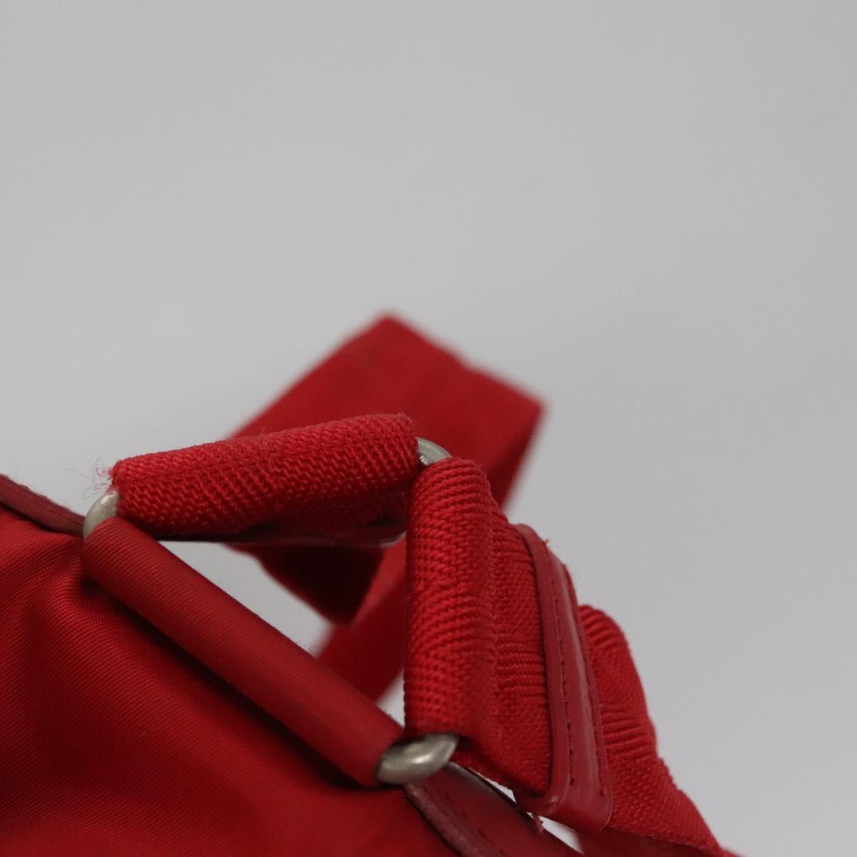Re-Nylon Red Synthetic Backpack Bag (Pre-Owned)