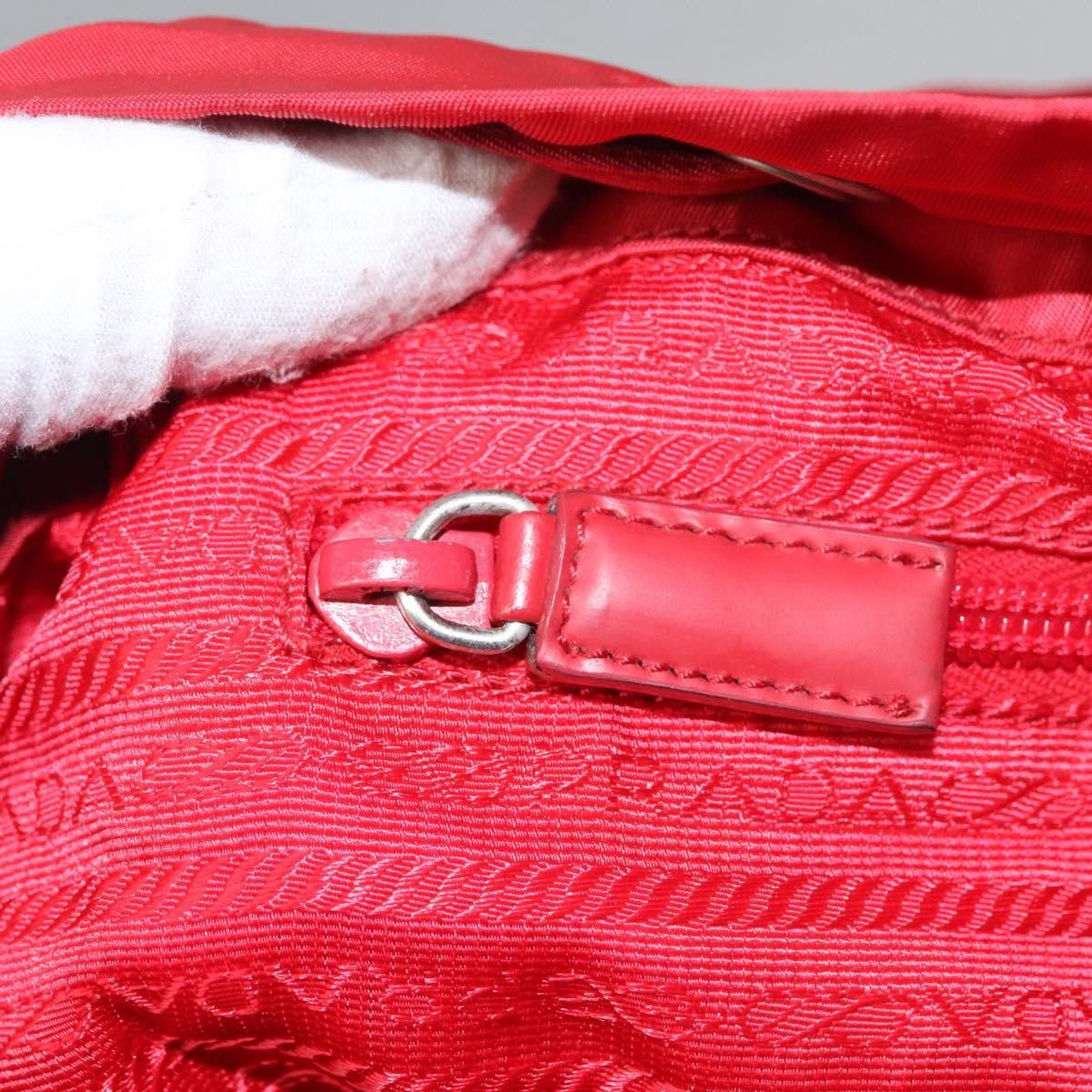 Re-Nylon Red Synthetic Backpack Bag (Pre-Owned)