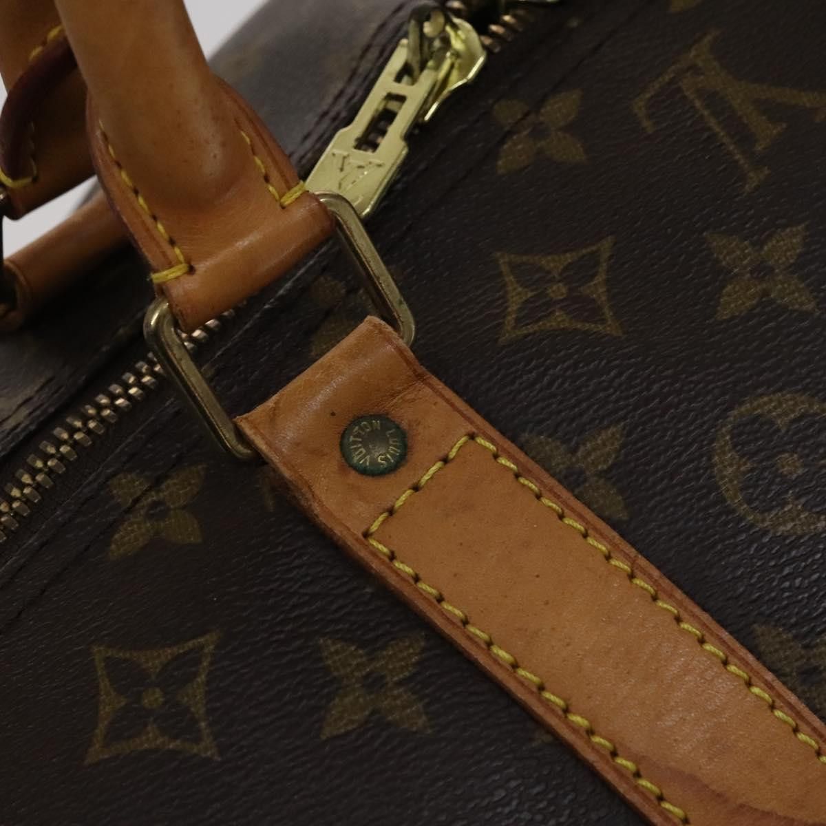 Louis Vuitton Keepall 60 Brown Canvas Travel Bag (Pre-Owned) Size ONE SIZE - 13 Thumbnail