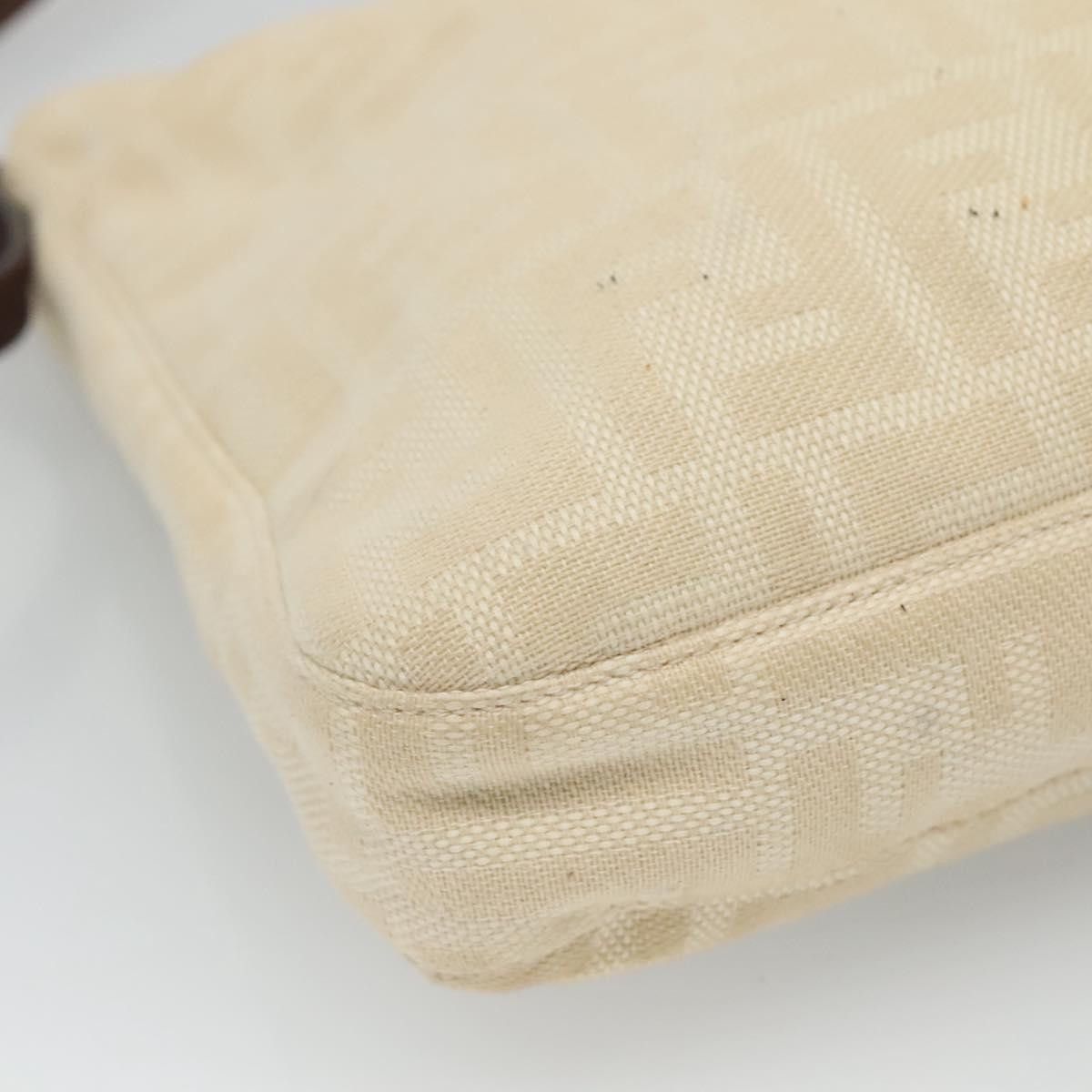 Fendi Zucca Beige Canvas Shoulder Bag (Pre-Owned) Size ONE SIZE - 12 Thumbnail