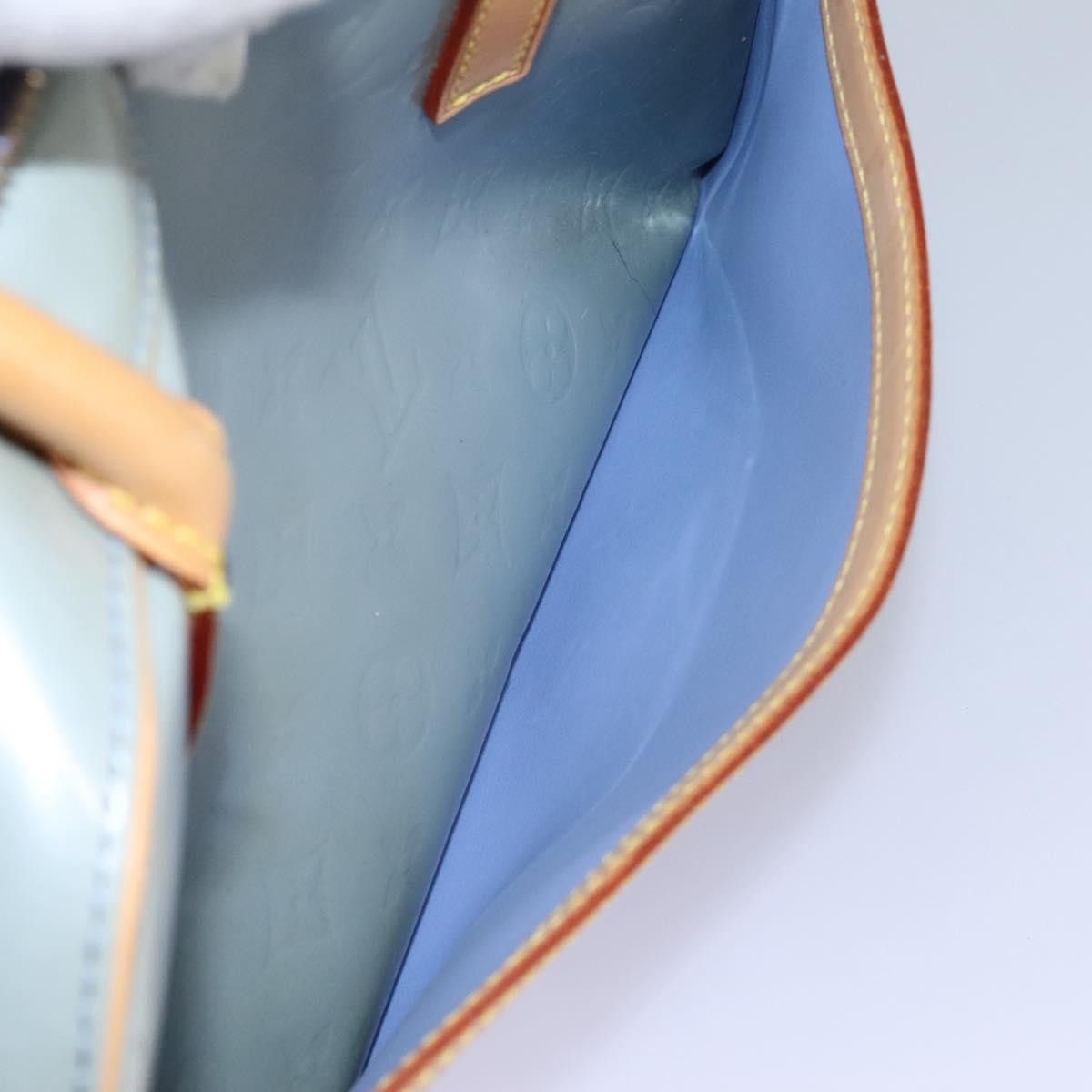 Louis Vuitton Tompkins Square Grey Patent Leather Handbag (Pre-Owned) Size ONE SIZE - 16 Thumbnail
