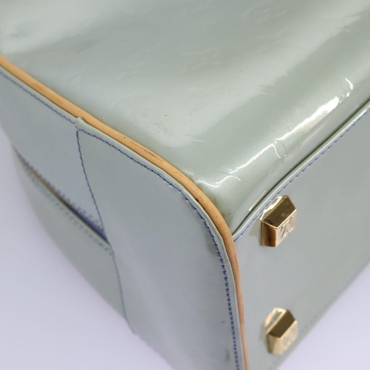 Louis Vuitton Tompkins Square Grey Patent Leather Handbag (Pre-Owned) Size ONE SIZE - 10 Thumbnail