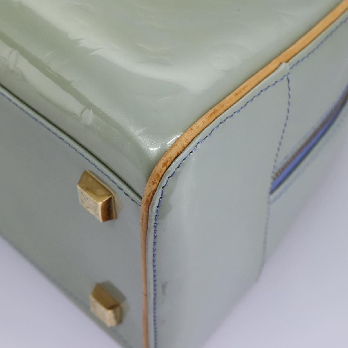 Louis Vuitton Tompkins Square Grey Patent Leather Handbag (Pre-Owned) Size ONE SIZE - 9 Thumbnail
