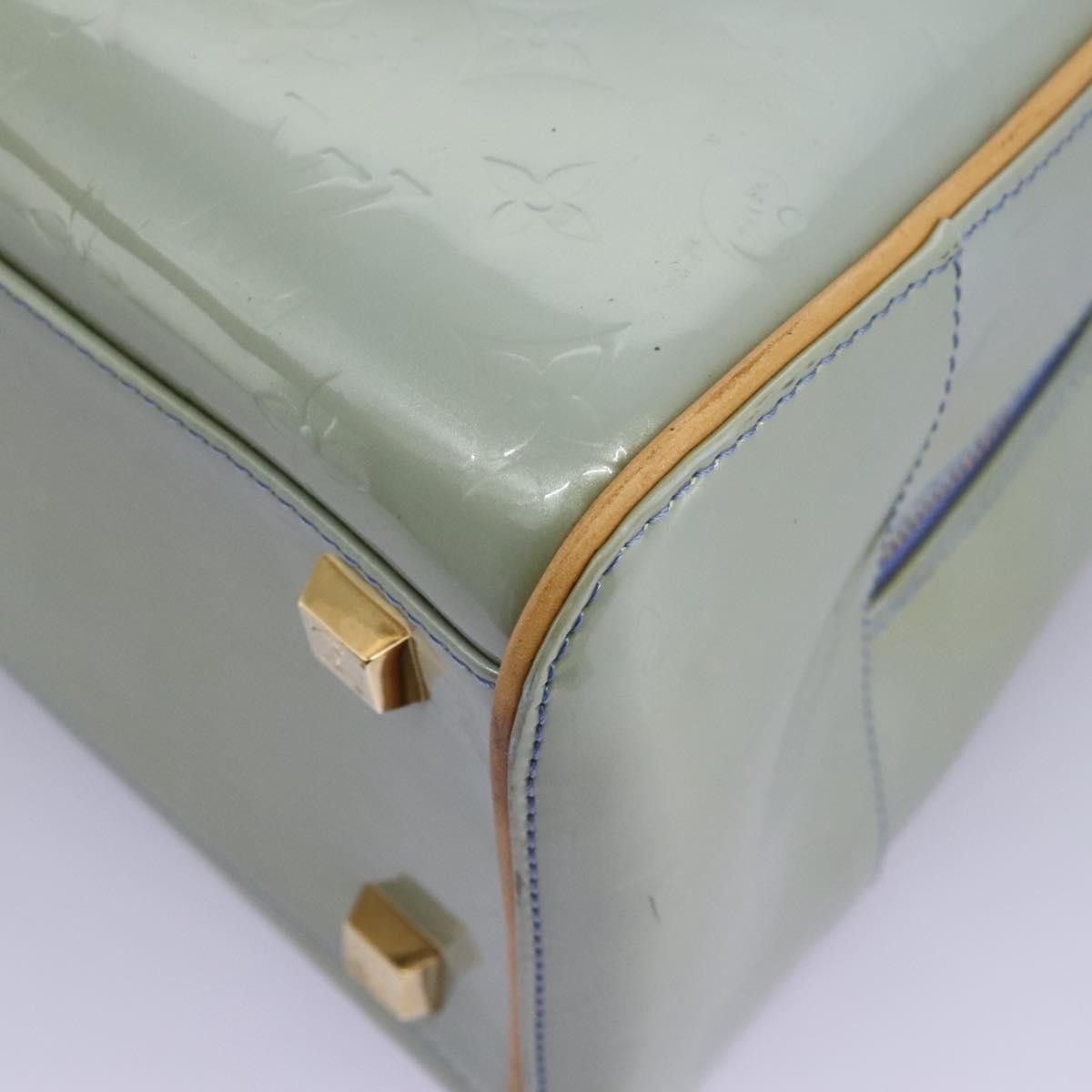 Louis Vuitton Tompkins Square Grey Patent Leather Handbag (Pre-Owned) Size ONE SIZE - 11 Thumbnail