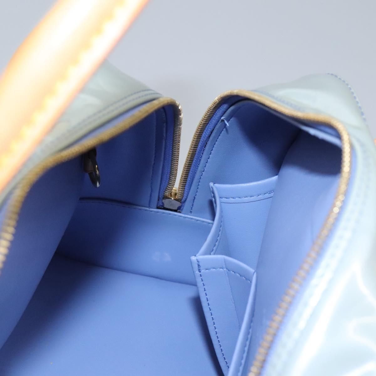 Louis Vuitton Tompkins Square Grey Patent Leather Handbag (Pre-Owned) Size ONE SIZE - 13 Thumbnail