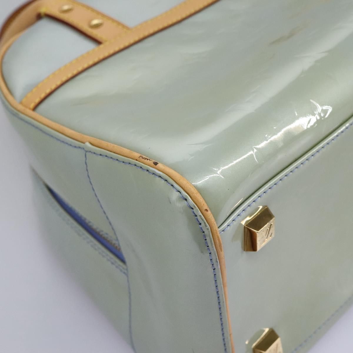 Louis Vuitton Tompkins Square Grey Patent Leather Handbag (Pre-Owned) Size ONE SIZE - 8 Thumbnail
