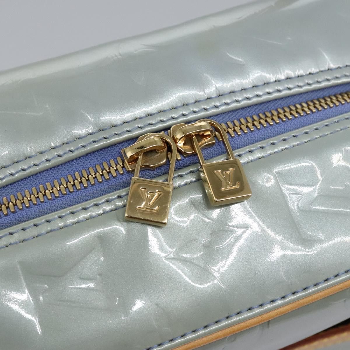 Louis Vuitton Tompkins Square Grey Patent Leather Handbag (Pre-Owned) Size ONE SIZE - 12 Thumbnail