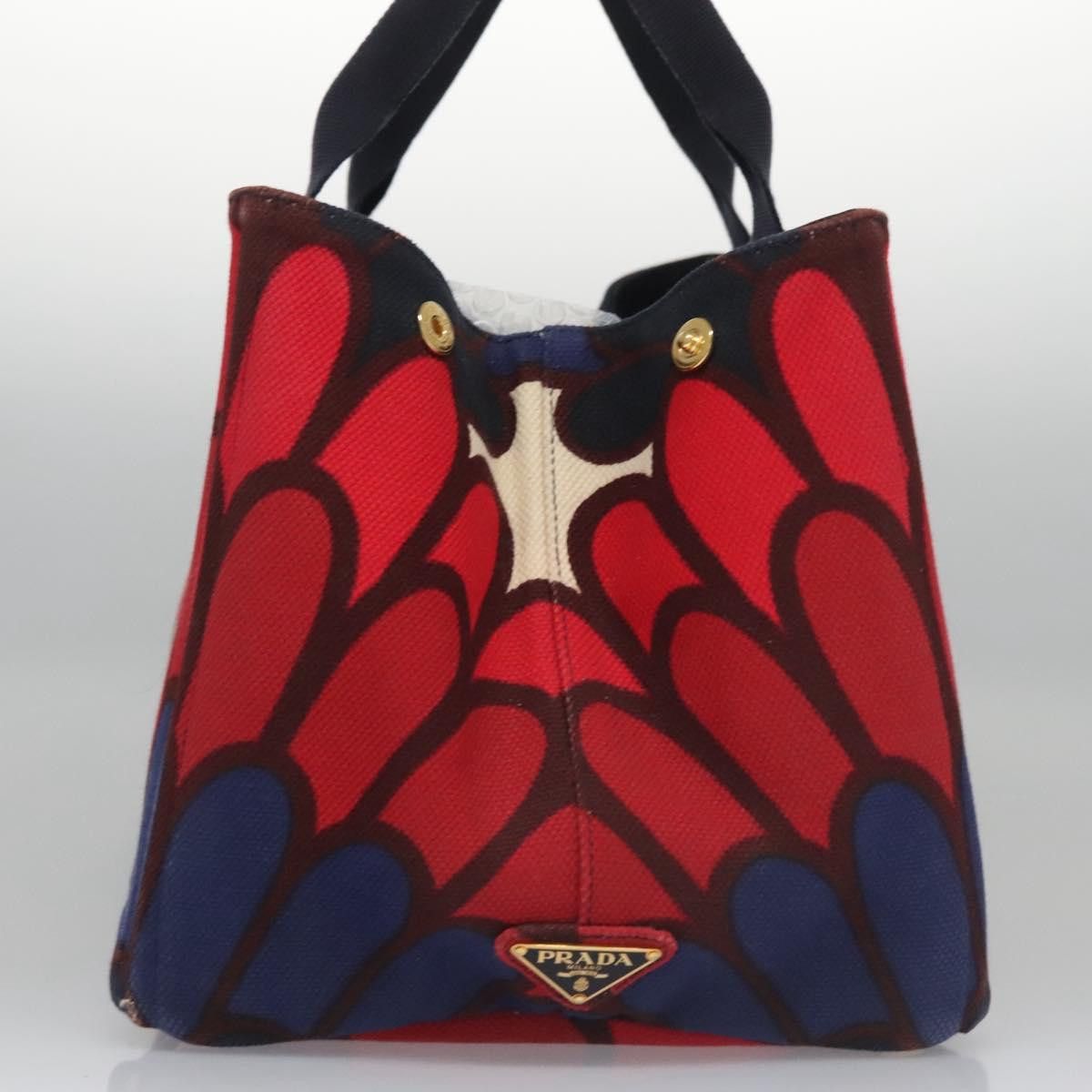 Prada Canapa Multicolour Canvas Handbag (Pre-Owned) Size ONE SIZE - 4 Thumbnail