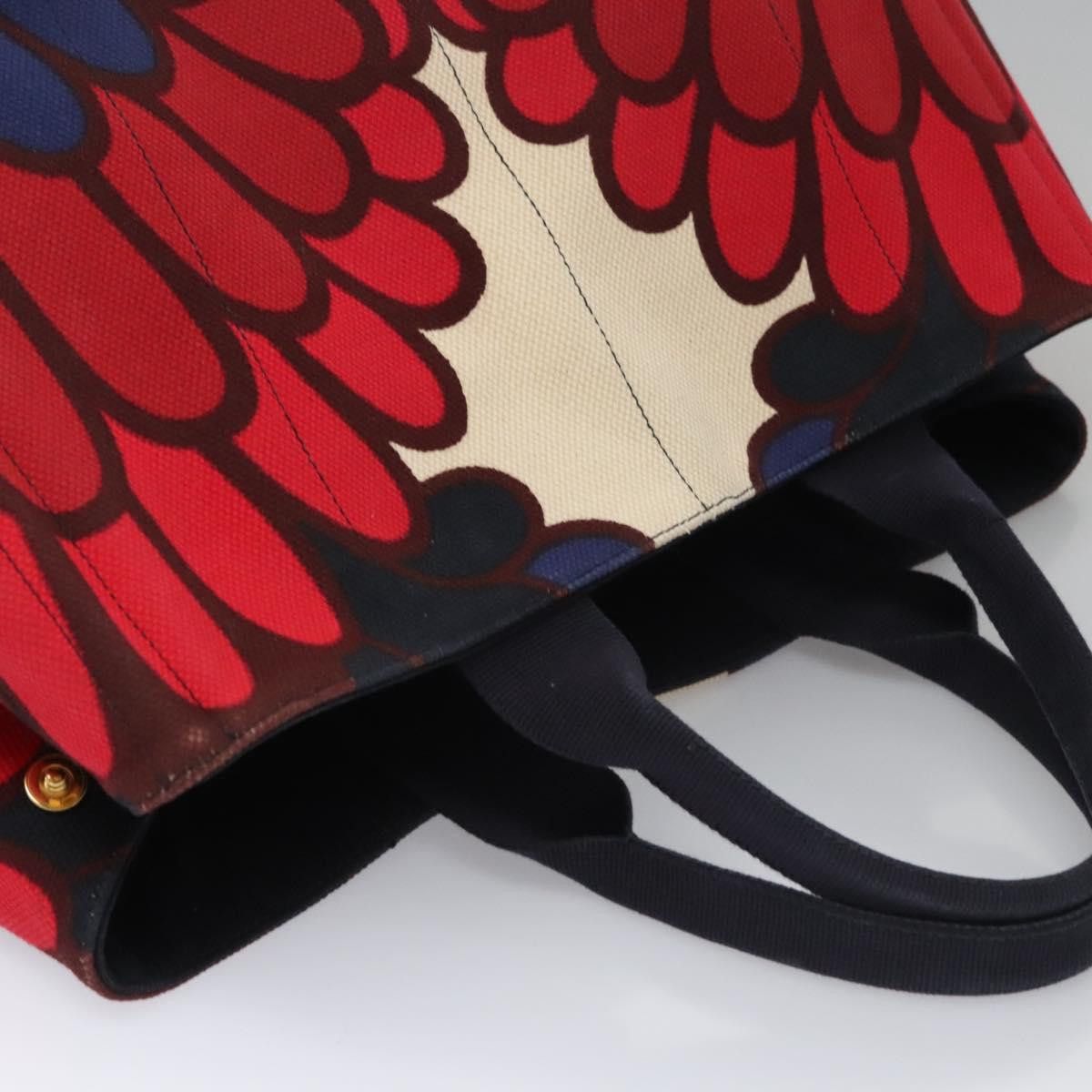 Prada Canapa Multicolour Canvas Handbag (Pre-Owned) Size ONE SIZE - 5 Thumbnail