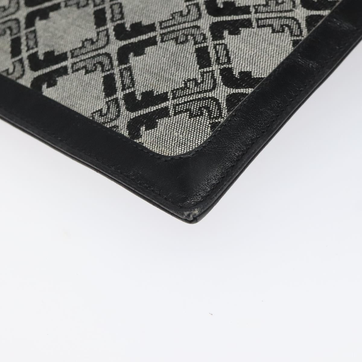 Salvatore Ferragamo Grey Canvas Clutch Bag (Pre-Owned) Size ONE SIZE - 6 Thumbnail