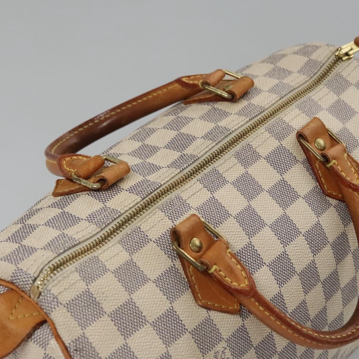 Louis Vuitton Speedy 30 White Canvas Handbag (Pre-Owned) Size ONE SIZE - 5 Thumbnail