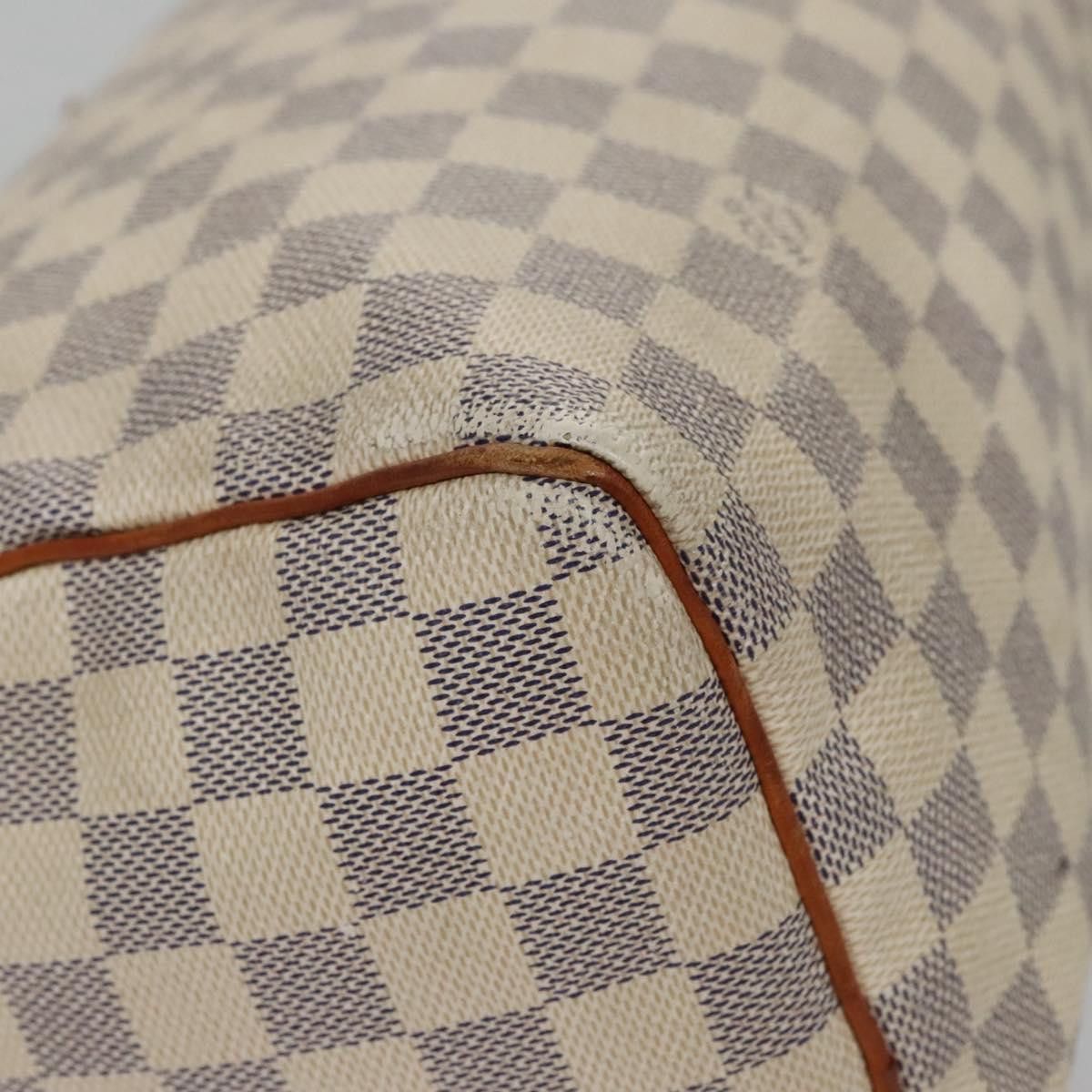 Louis Vuitton Speedy 30 White Canvas Handbag (Pre-Owned) Size ONE SIZE - 11 Thumbnail