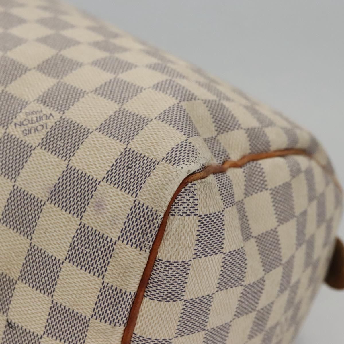Louis Vuitton Speedy 30 White Canvas Handbag (Pre-Owned) Size ONE SIZE - 10 Thumbnail