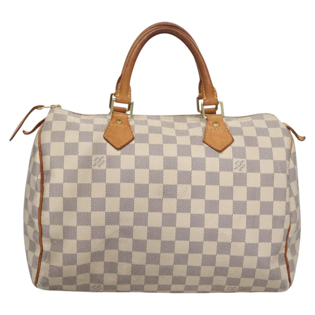 Louis Vuitton Speedy 30 White Canvas Handbag (Pre-Owned) Size ONE SIZE - 2 Thumbnail