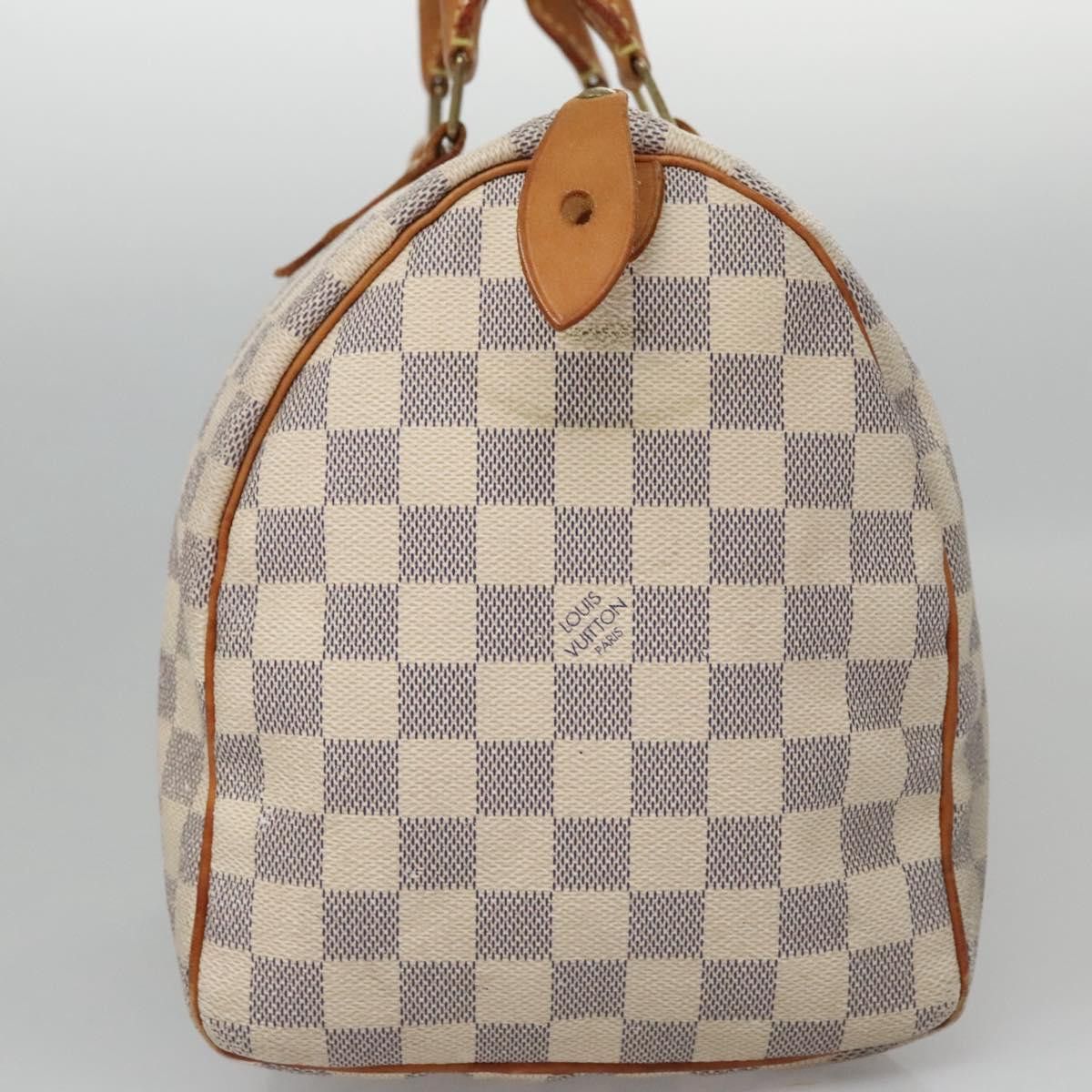 Louis Vuitton Speedy 30 White Canvas Handbag (Pre-Owned) Size ONE SIZE - 3 Thumbnail