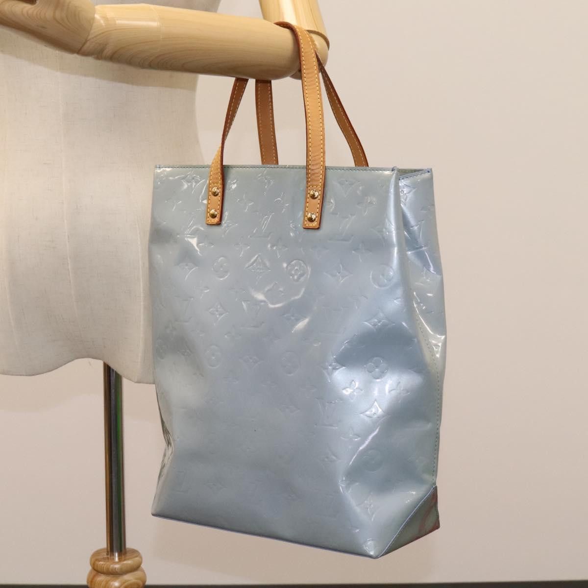 Louis Vuitton Reade Blue Patent Leather Handbag (Pre-Owned) Size ONE SIZE - 15 Thumbnail