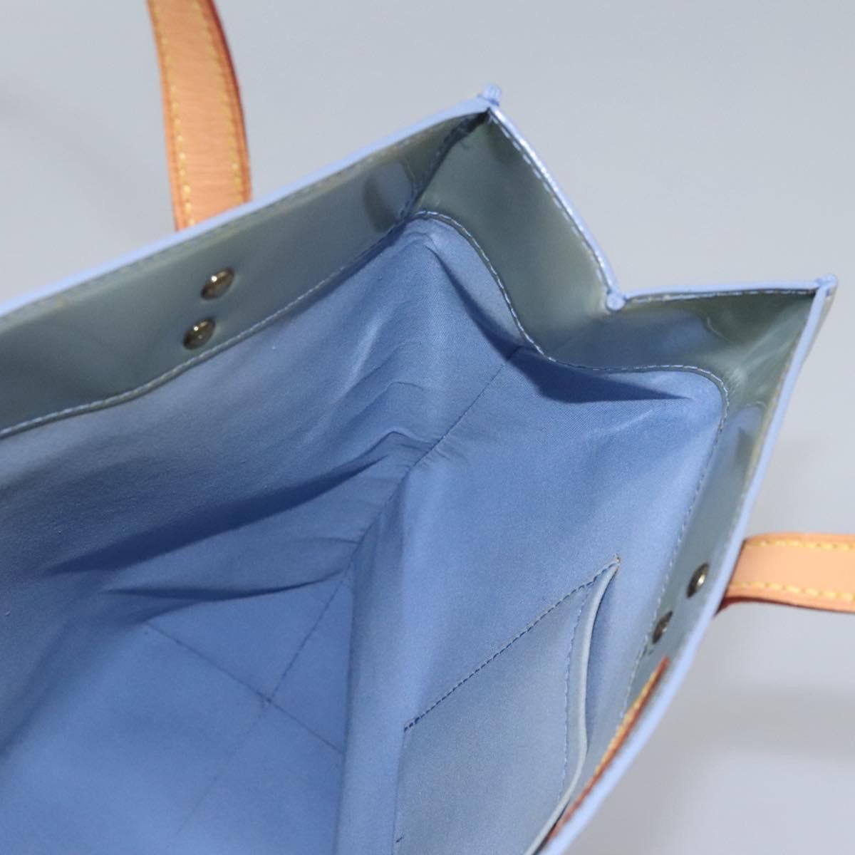 Louis Vuitton Reade Blue Patent Leather Handbag (Pre-Owned) Size ONE SIZE - 19 Thumbnail