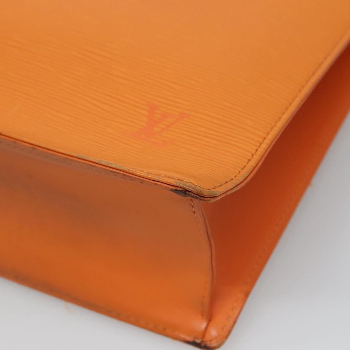 Louis Vuitton Sac Plat Orange Leather Handbag (Pre-Owned) Size ONE SIZE - 9 Thumbnail