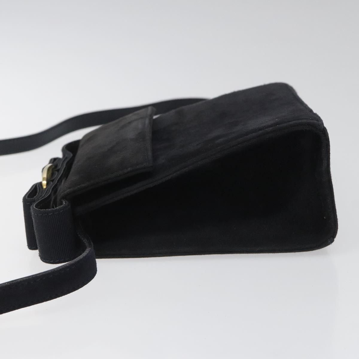 Salvatore Ferragamo Navy Suede Handbag (Pre-Owned) Size ONE SIZE - 4 Thumbnail