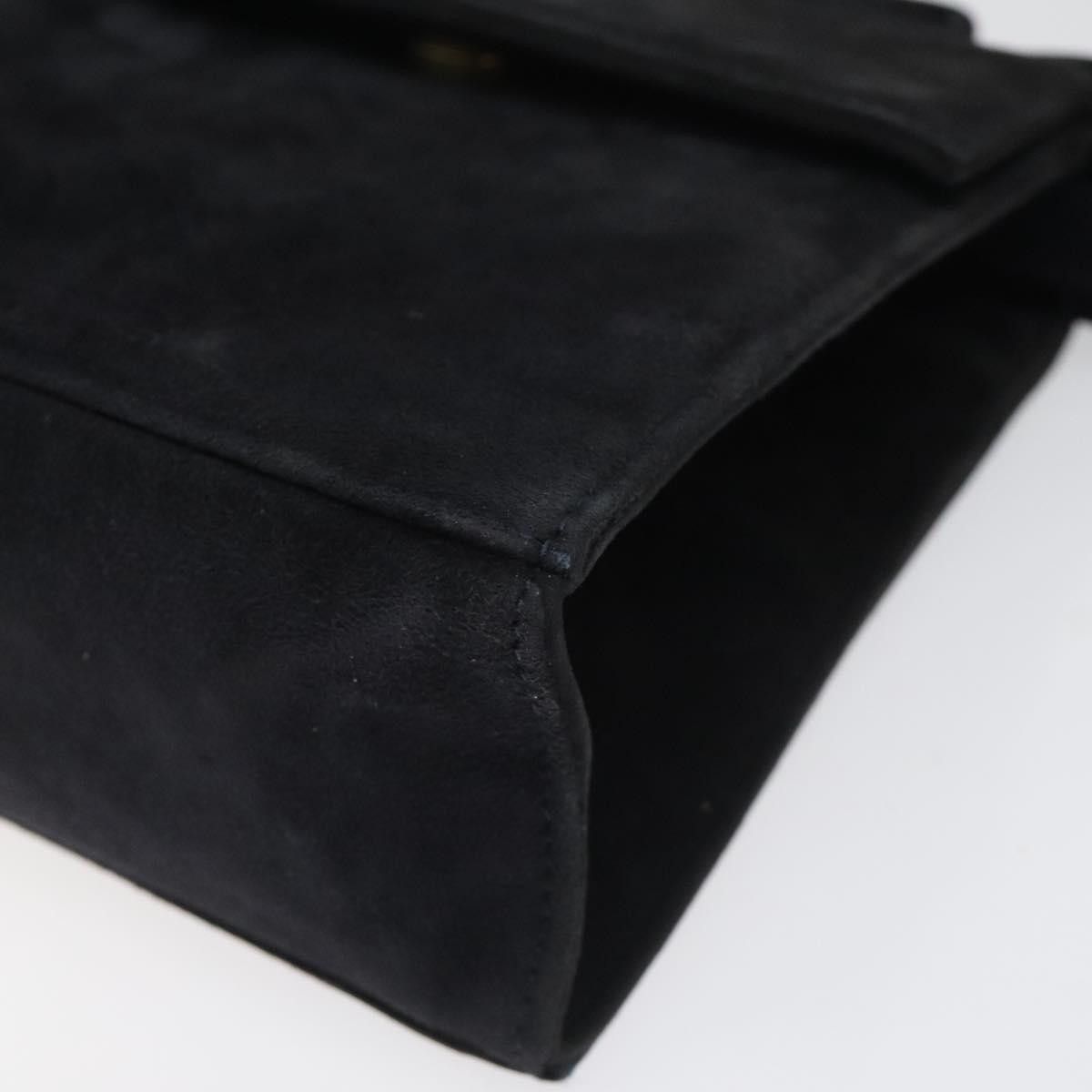 Salvatore Ferragamo Navy Suede Handbag (Pre-Owned) Size ONE SIZE - 10 Thumbnail