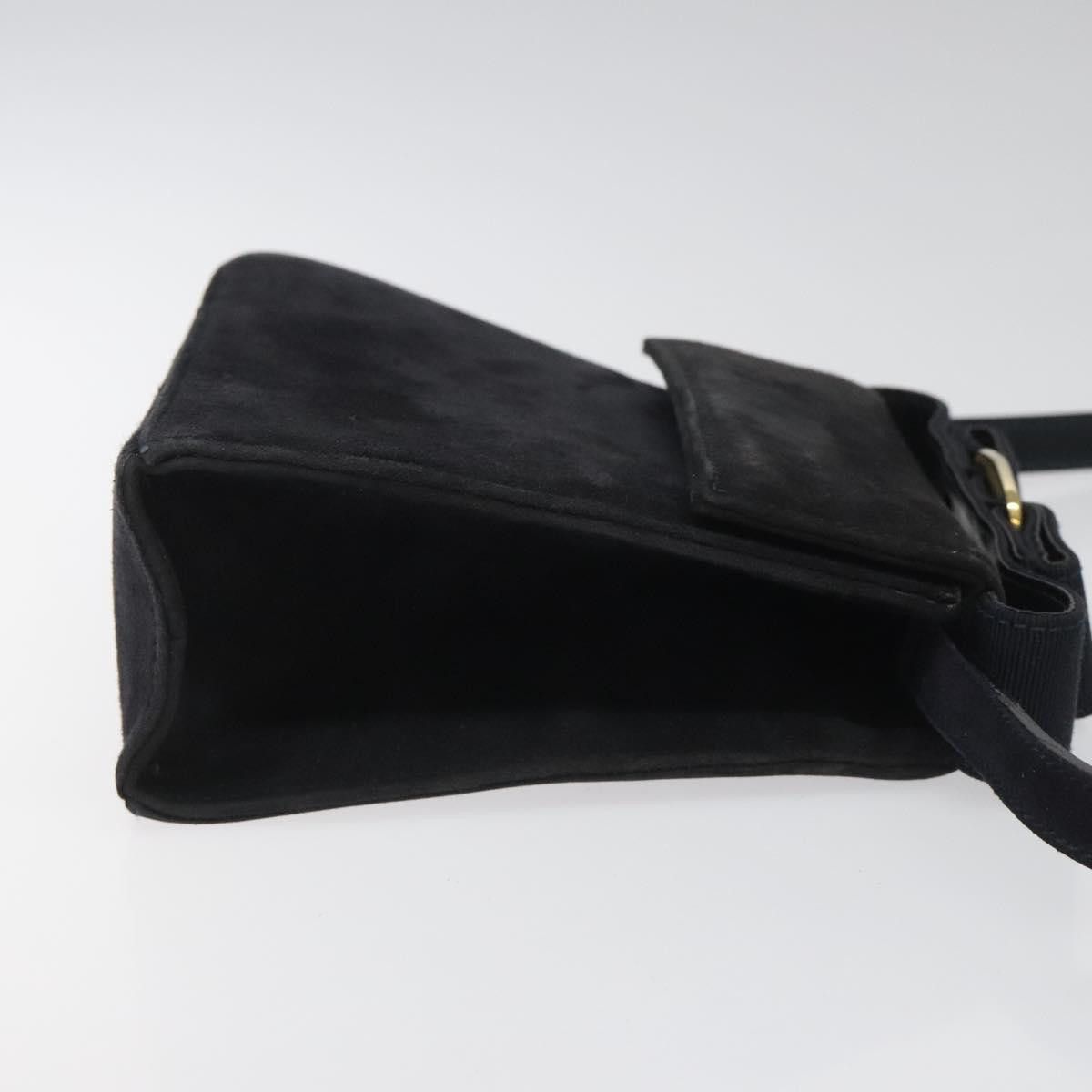 Salvatore Ferragamo Navy Suede Handbag (Pre-Owned) Size ONE SIZE - 3 Thumbnail