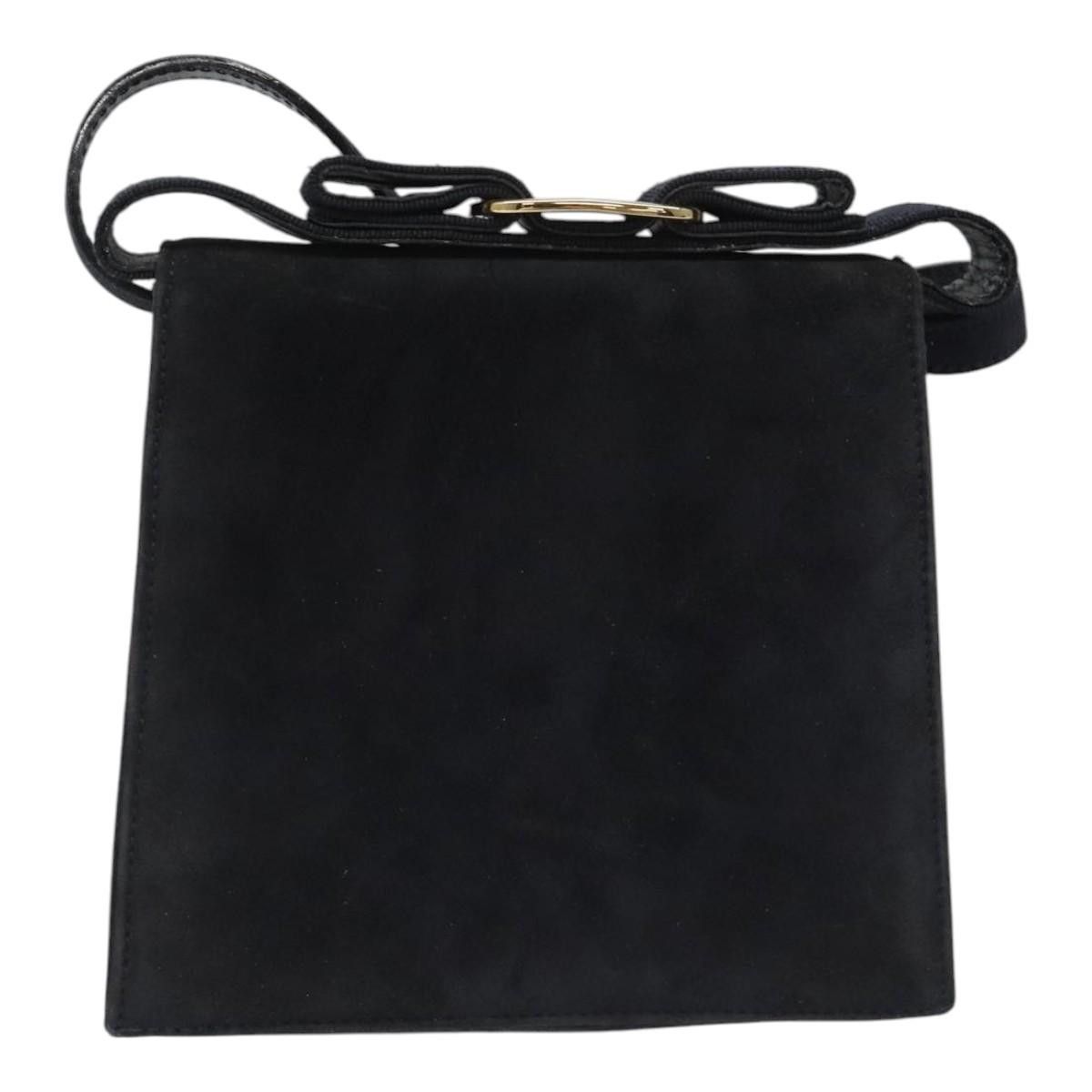 Salvatore Ferragamo Navy Suede Handbag (Pre-Owned) Size ONE SIZE - 2 Thumbnail