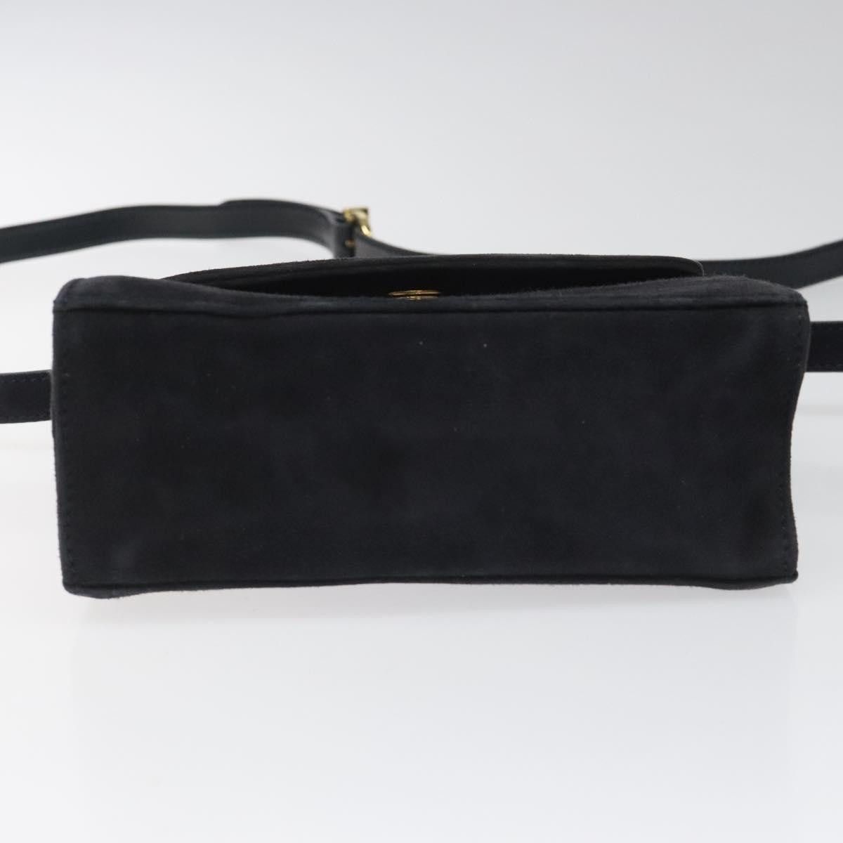 Salvatore Ferragamo Navy Suede Handbag (Pre-Owned) Size ONE SIZE - 9 Thumbnail