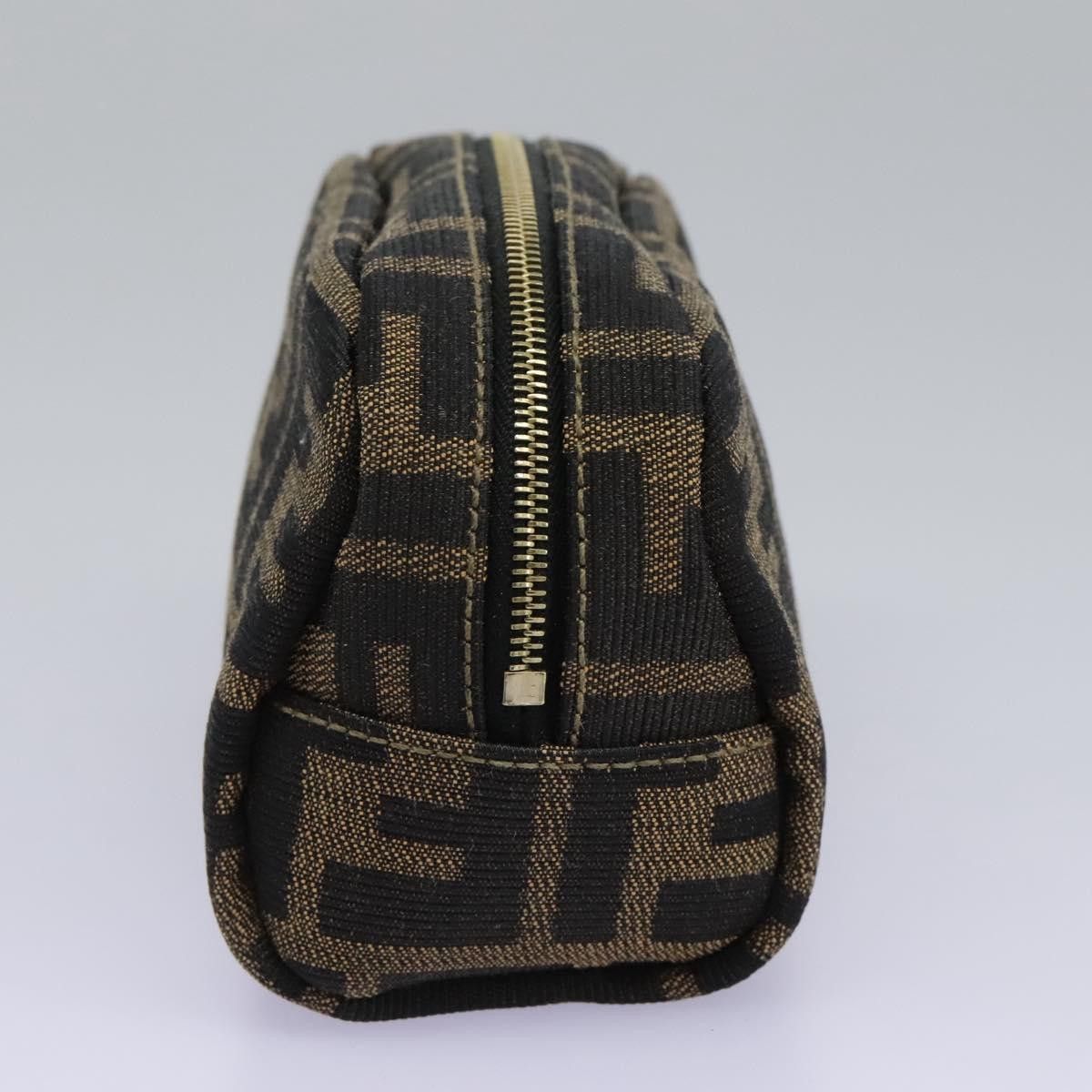 Fendi Zucca Brown Canvas Clutch Bag (Pre-Owned) Size ONE SIZE - 3 Thumbnail
