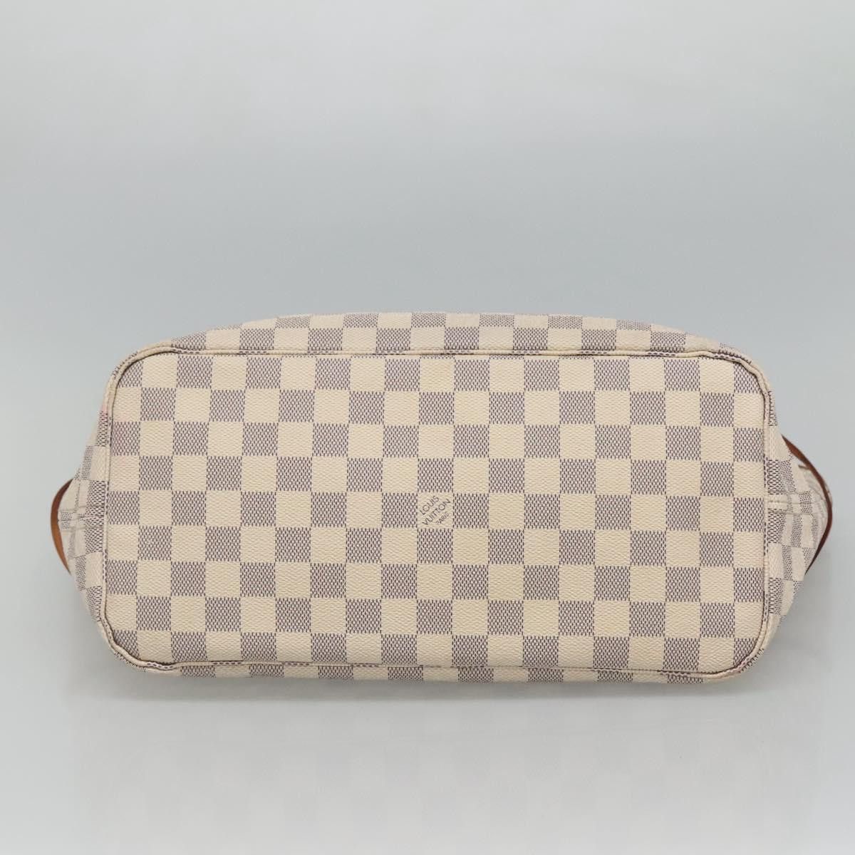 Louis Vuitton Neverfull Mm White Canvas Tote Bag (Pre-Owned) Size ONE SIZE - 8 Thumbnail