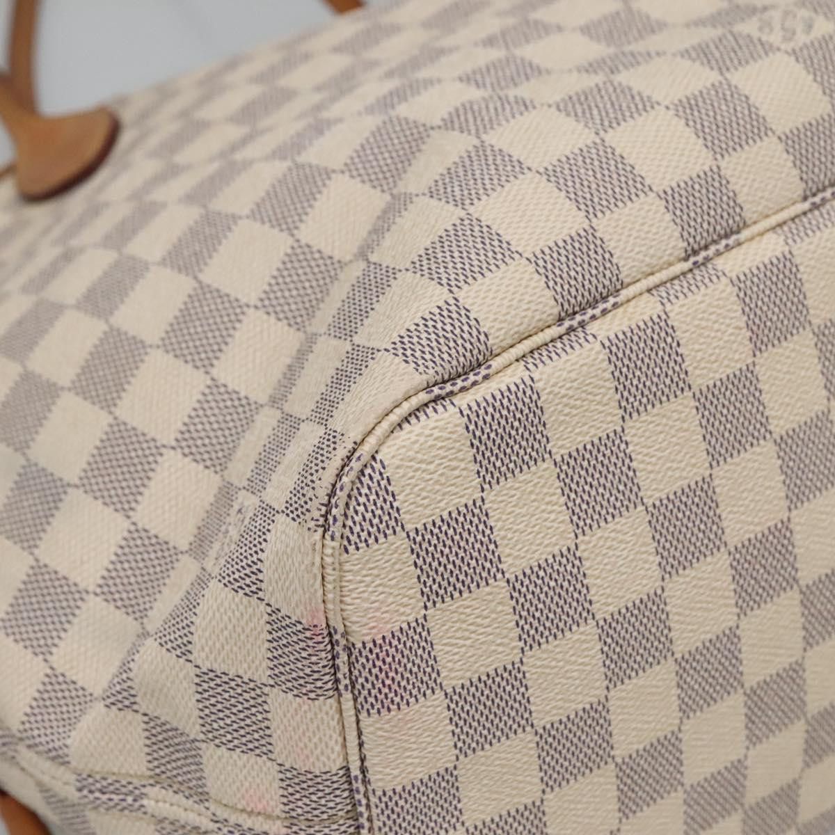 Louis Vuitton Neverfull Mm White Canvas Tote Bag (Pre-Owned) Size ONE SIZE - 10 Thumbnail