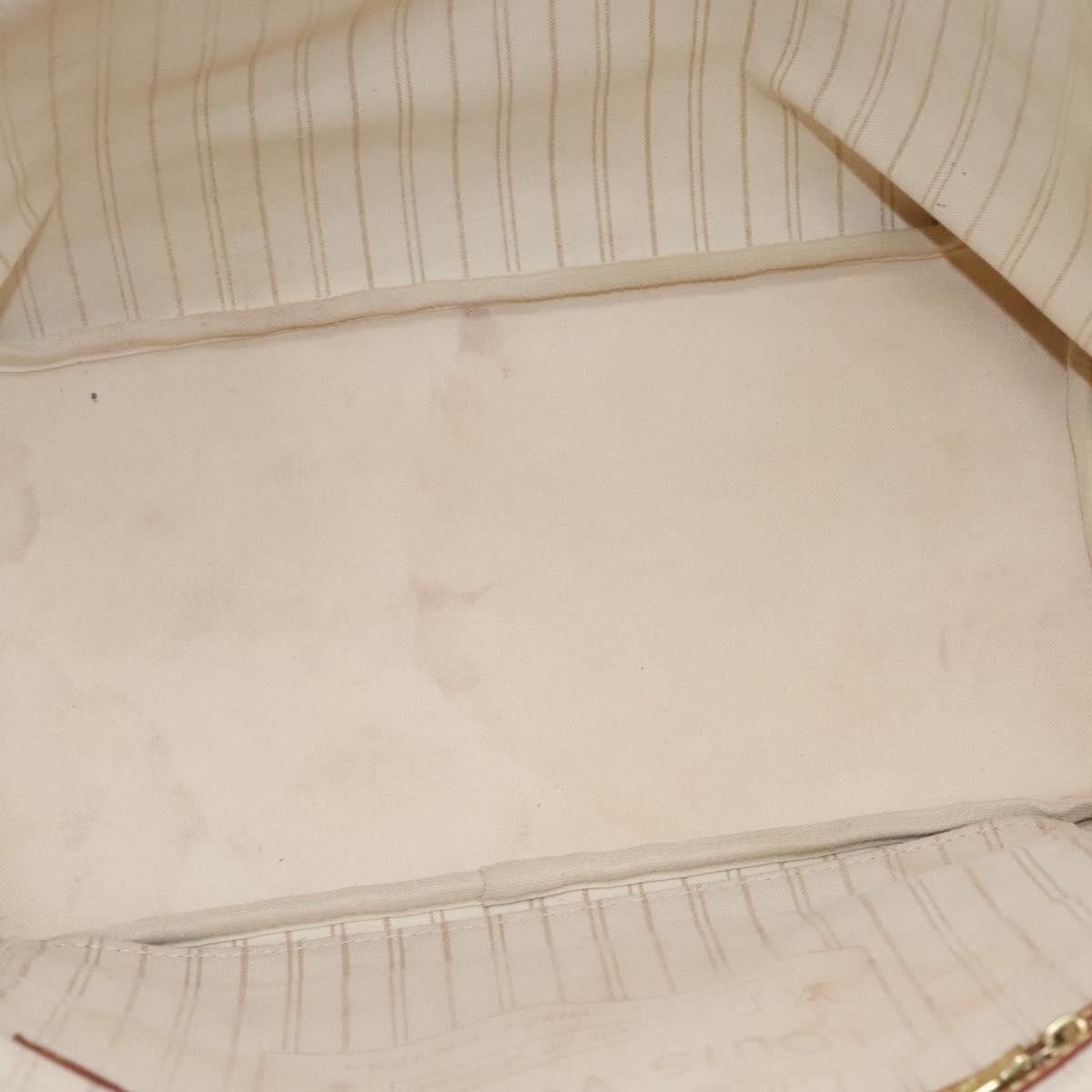 Louis Vuitton Neverfull Mm White Canvas Tote Bag (Pre-Owned) Size ONE SIZE - 16 Thumbnail
