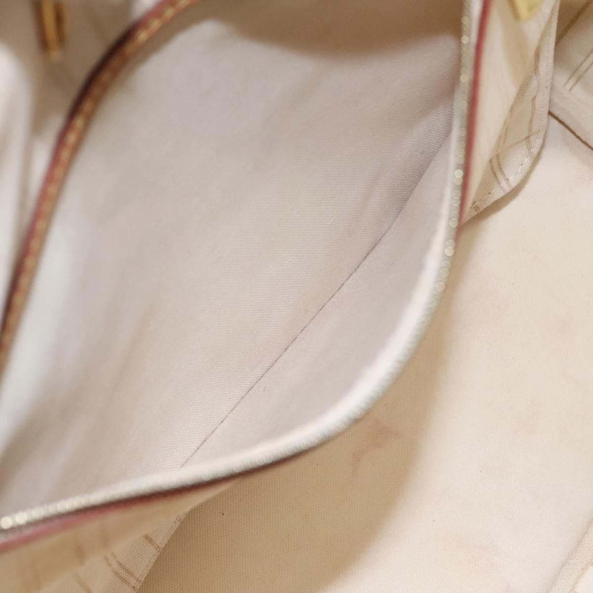 Louis Vuitton Neverfull Mm White Canvas Tote Bag (Pre-Owned) Size ONE SIZE - 13 Thumbnail