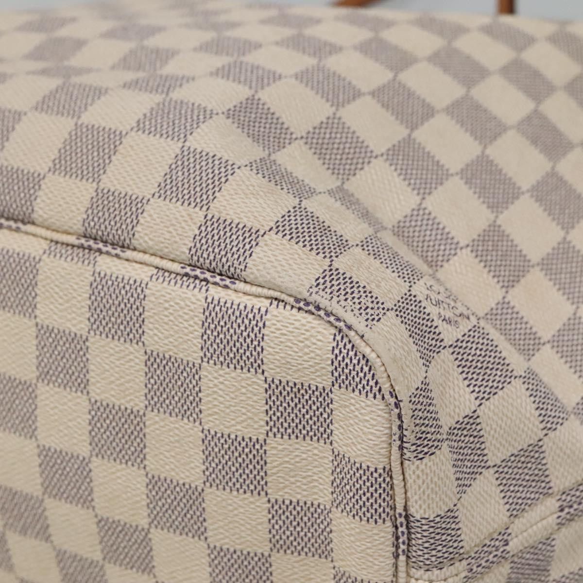 Louis Vuitton Neverfull Mm White Canvas Tote Bag (Pre-Owned) Size ONE SIZE - 9 Thumbnail