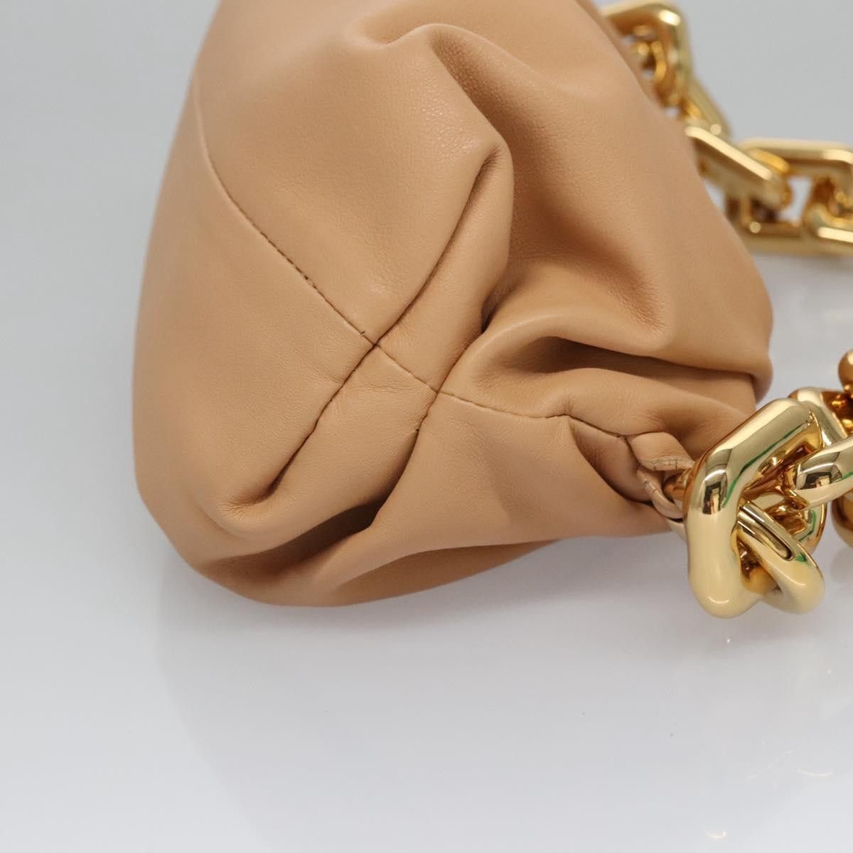 Bottega Veneta Chain Pouch Beige Leather Shoulder Bag (Pre-Owned) Size ONE SIZE - 3 Thumbnail