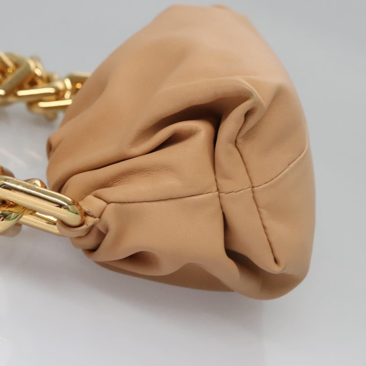 Bottega Veneta Chain Pouch Beige Leather Shoulder Bag (Pre-Owned) Size ONE SIZE - 4 Thumbnail