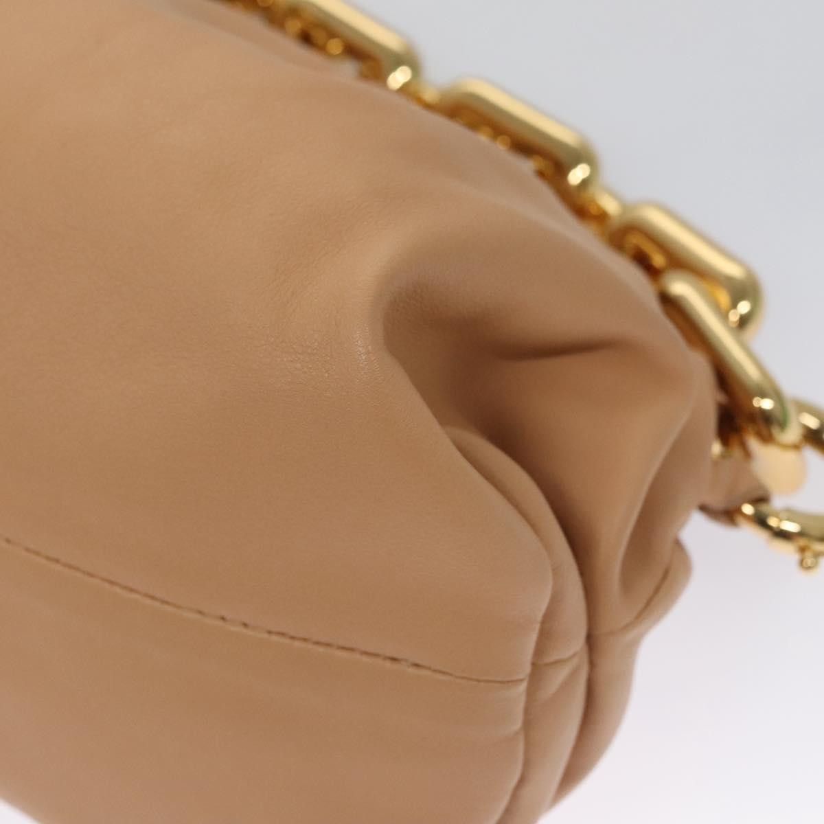 Bottega Veneta Chain Pouch Beige Leather Shoulder Bag (Pre-Owned) Size ONE SIZE - 12 Thumbnail