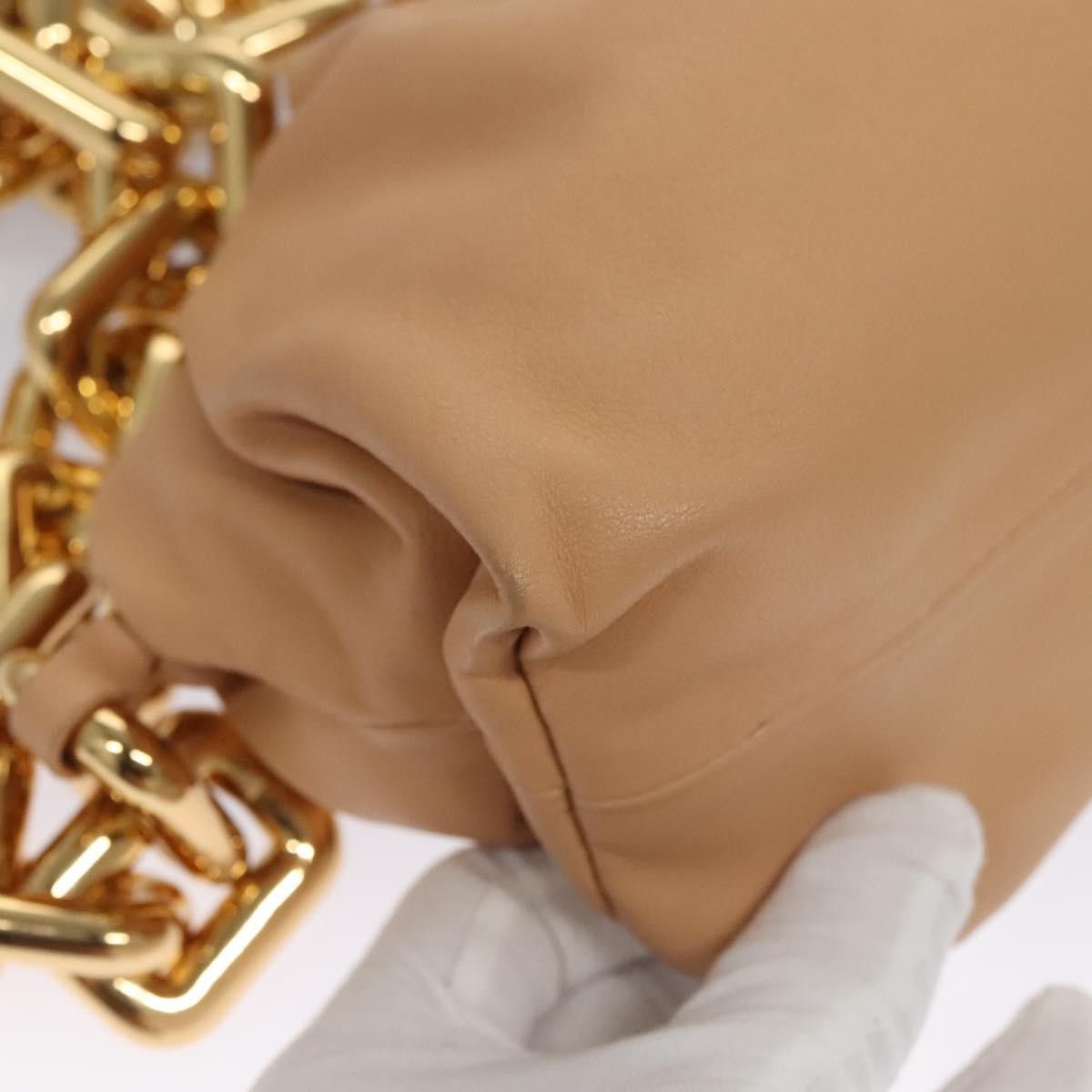 Bottega Veneta Chain Pouch Beige Leather Shoulder Bag (Pre-Owned) Size ONE SIZE - 11 Thumbnail