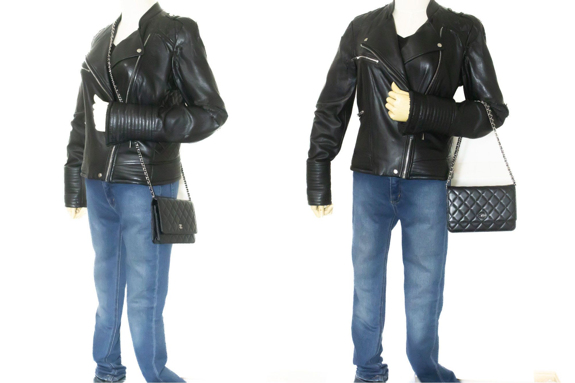 Chanel Black Leather Shoulder Bag (Pre-Owned) Size ONE SIZE - 12 Thumbnail
